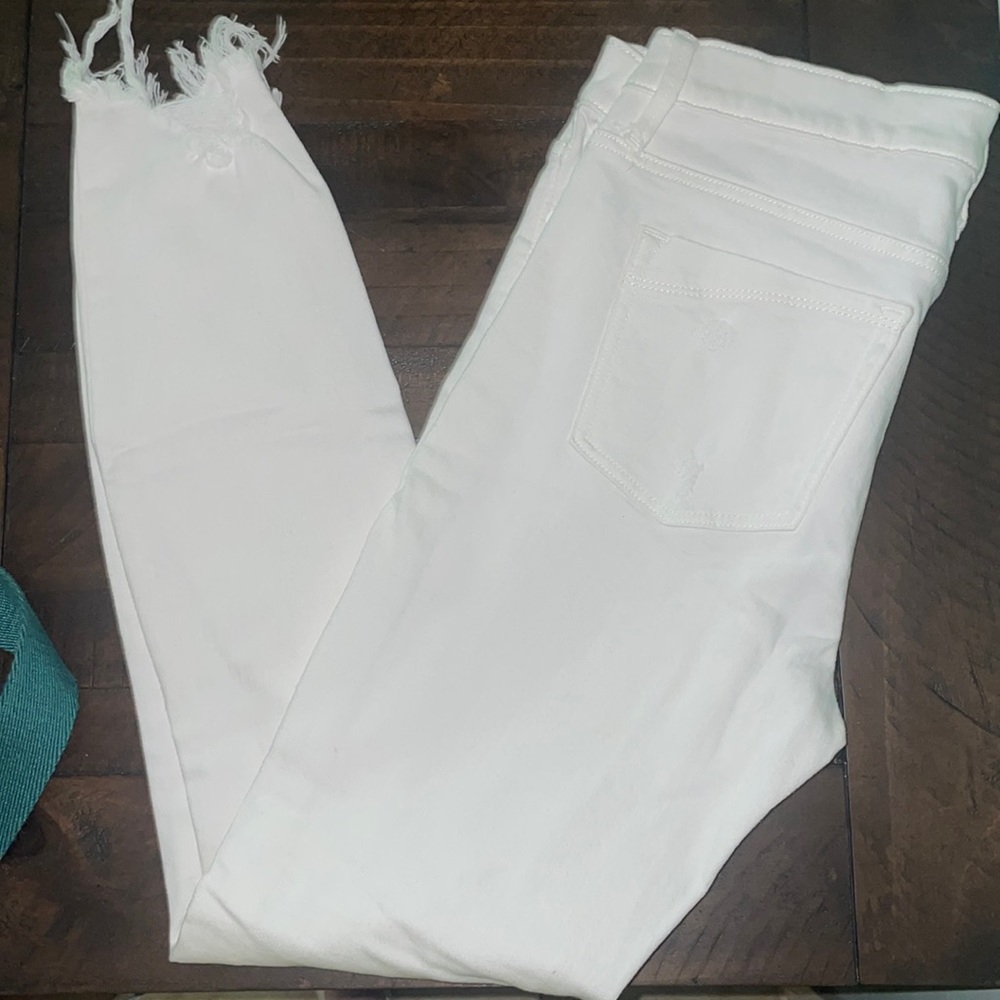 🤍😇🖤Express White Stretch Ankle Jegging